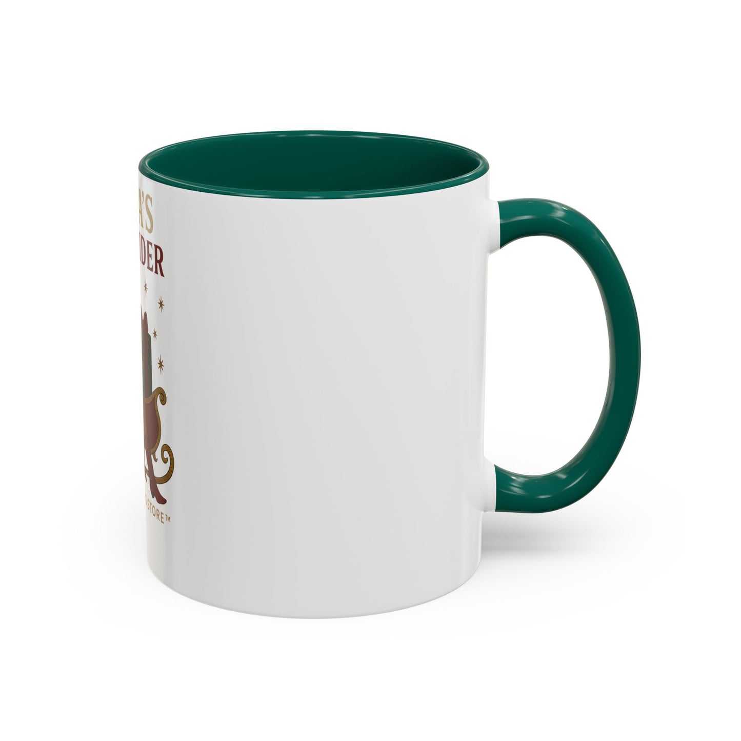 Colorful Holiday Mug, Santa's Glam Rider Coffee Cup, Festive Drinkware, Christmas Gift, Winter Celebration
