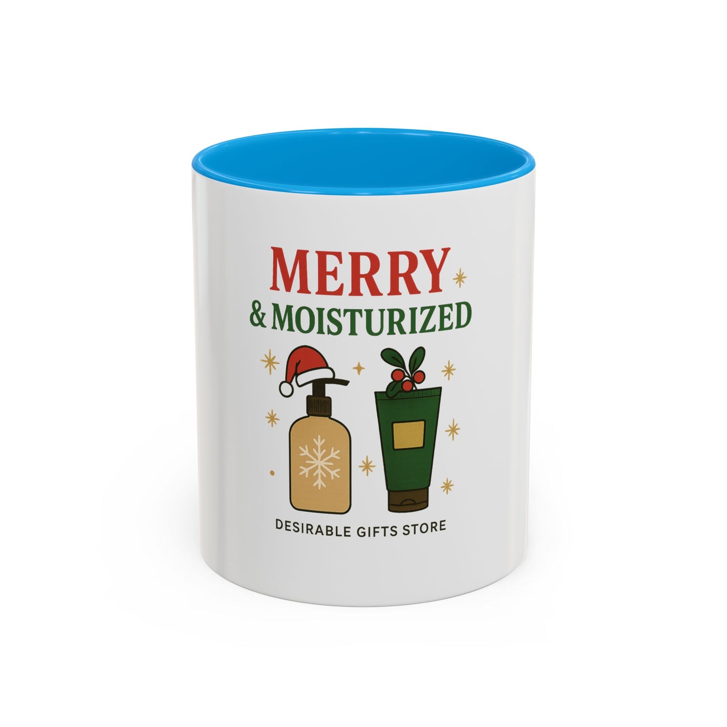 Festive Coffee Mug - Merry & Moisturized, Holiday Gift, Home Decor, Office Mug, Cheerful Beverage Container, Christmas Present