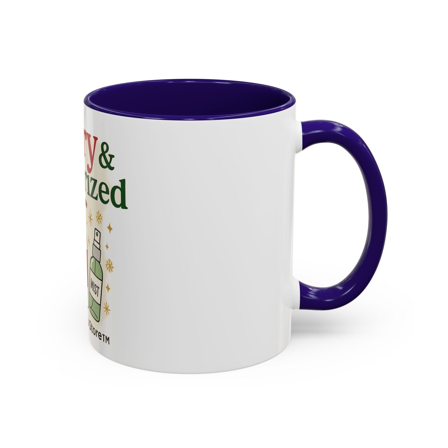 Merry & Moisturized Mug, Holiday Coffee Cup, Funny Gift for Her, Cozy Winter Drinkware, Christmas Mug