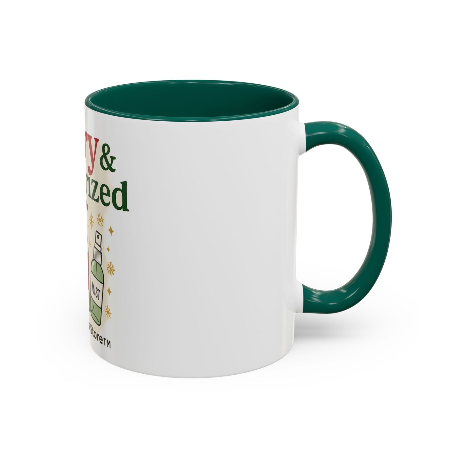 Merry & Moisturized Mug, Holiday Coffee Cup, Funny Gift for Her, Cozy Winter Drinkware, Christmas Mug