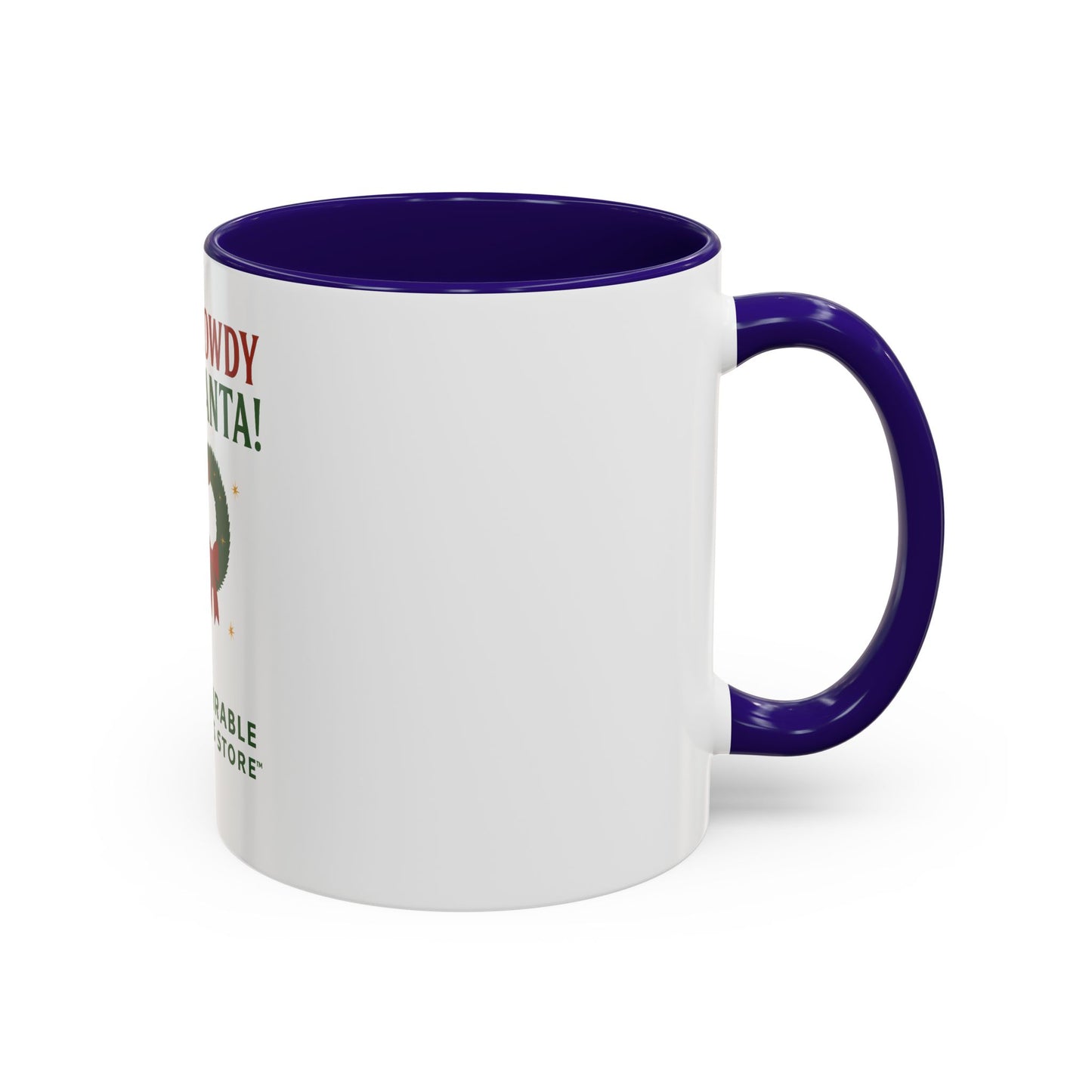 Festive Holiday Mug with 'Howdy Santa!' Design, Christmas Coffee Cup, Cheerful Gift for Friends, Seasonal Kitchen Decor, Fun Drinkware