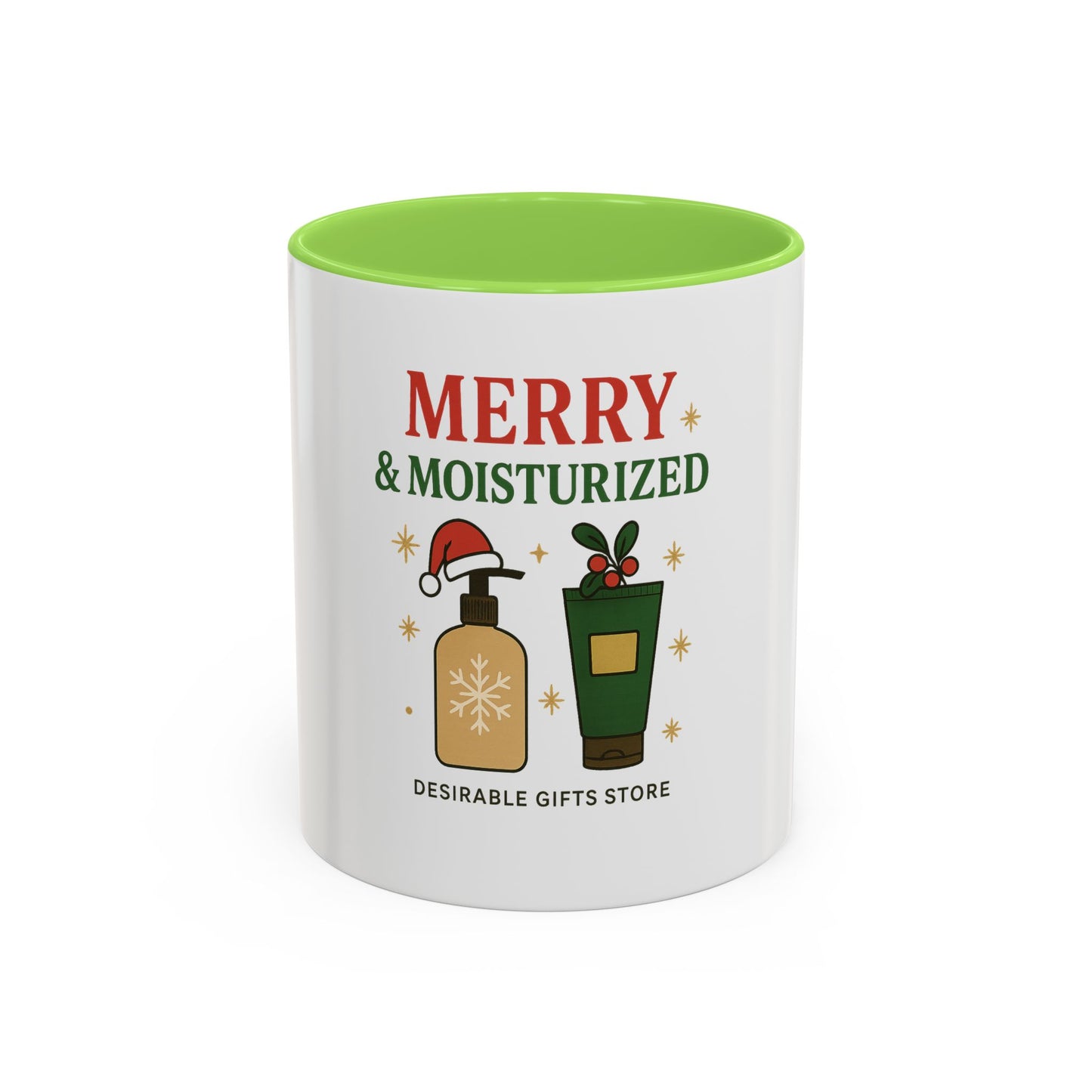 Festive Coffee Mug - Merry & Moisturized, Holiday Gift, Home Decor, Office Mug, Cheerful Beverage Container, Christmas Present
