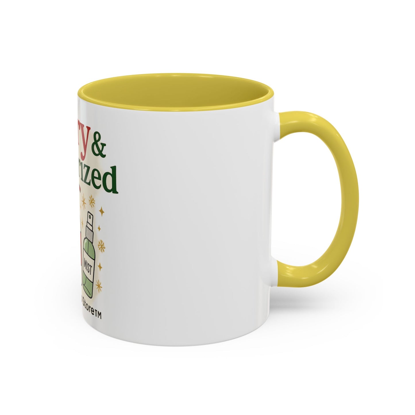 Merry & Moisturized Mug, Holiday Coffee Cup, Funny Gift for Her, Cozy Winter Drinkware, Christmas Mug