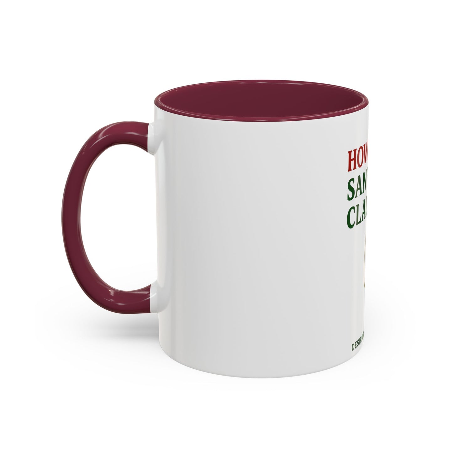 Colorful Santa Claus Mug, Holiday Gifts, Fun Coffee Cup, Christmas Decor, Unique Present, Cheerful Drinkware