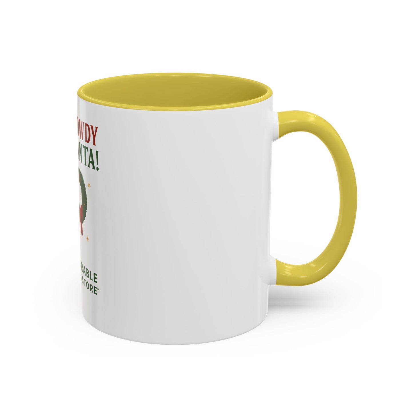 Festive Holiday Mug with 'Howdy Santa!' Design, Christmas Coffee Cup, Cheerful Gift for Friends, Seasonal Kitchen Decor, Fun Drinkware
