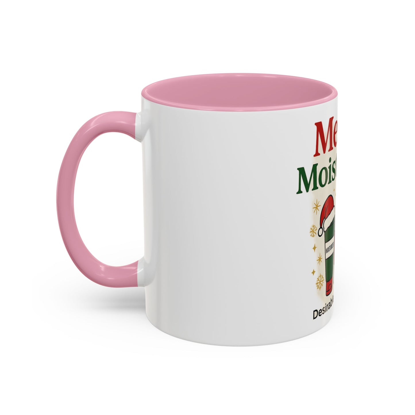 Merry & Moisturized Mug, Holiday Coffee Cup, Funny Gift for Her, Cozy Winter Drinkware, Christmas Mug