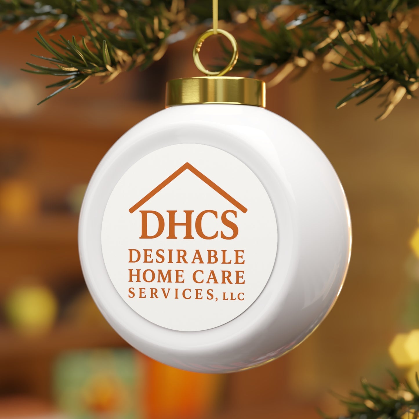 Custom Christmas Ball Ornament - Holiday Decor with Poinsettias & Personalized Touch