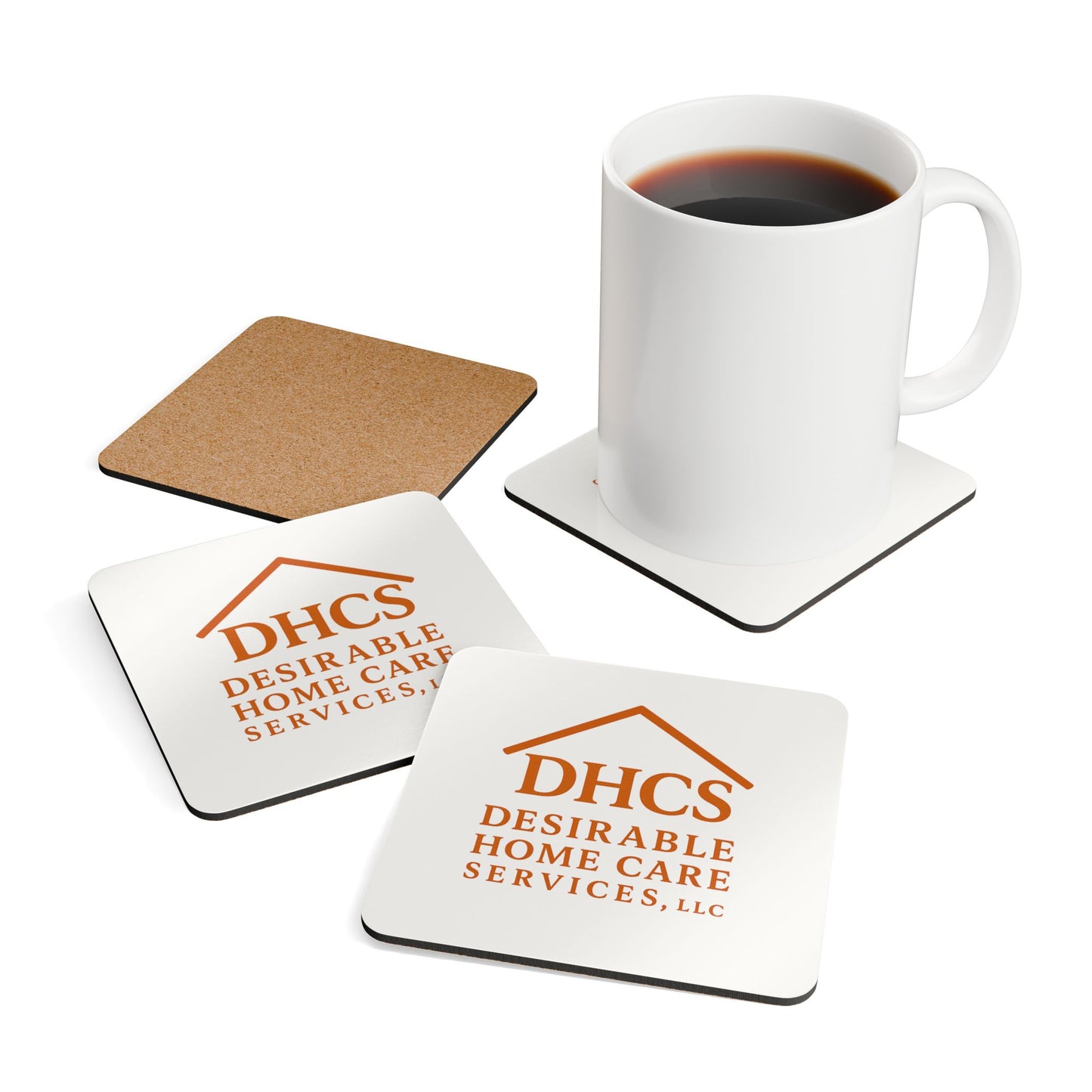 Custom Cork Coaster Set - Personalized Home Care Design