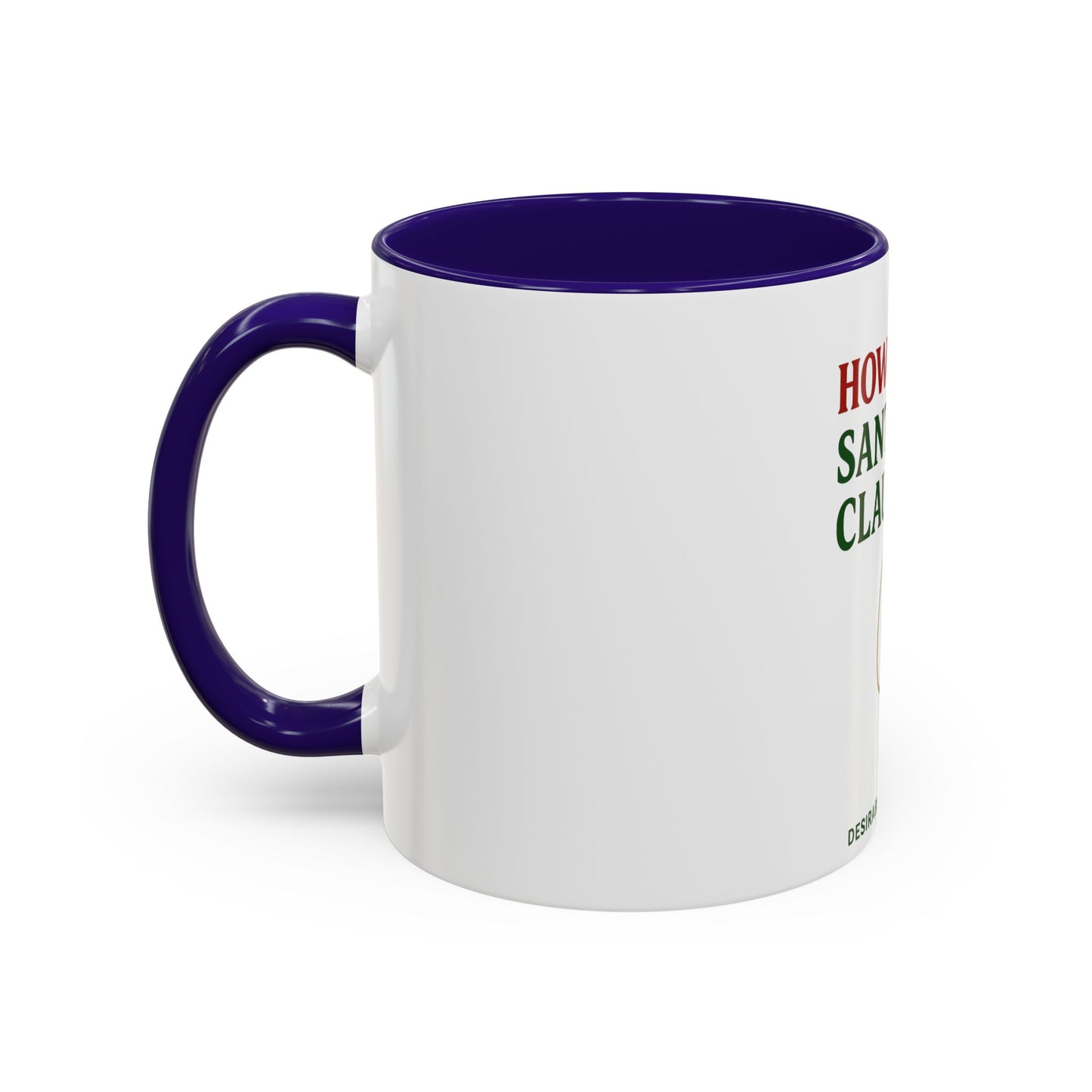 Colorful Santa Claus Mug, Holiday Gifts, Fun Coffee Cup, Christmas Decor, Unique Present, Cheerful Drinkware