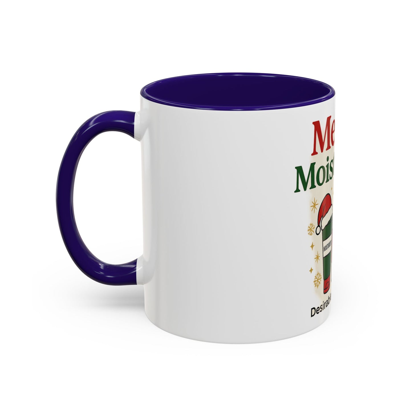 Merry & Moisturized Mug, Holiday Coffee Cup, Funny Gift for Her, Cozy Winter Drinkware, Christmas Mug