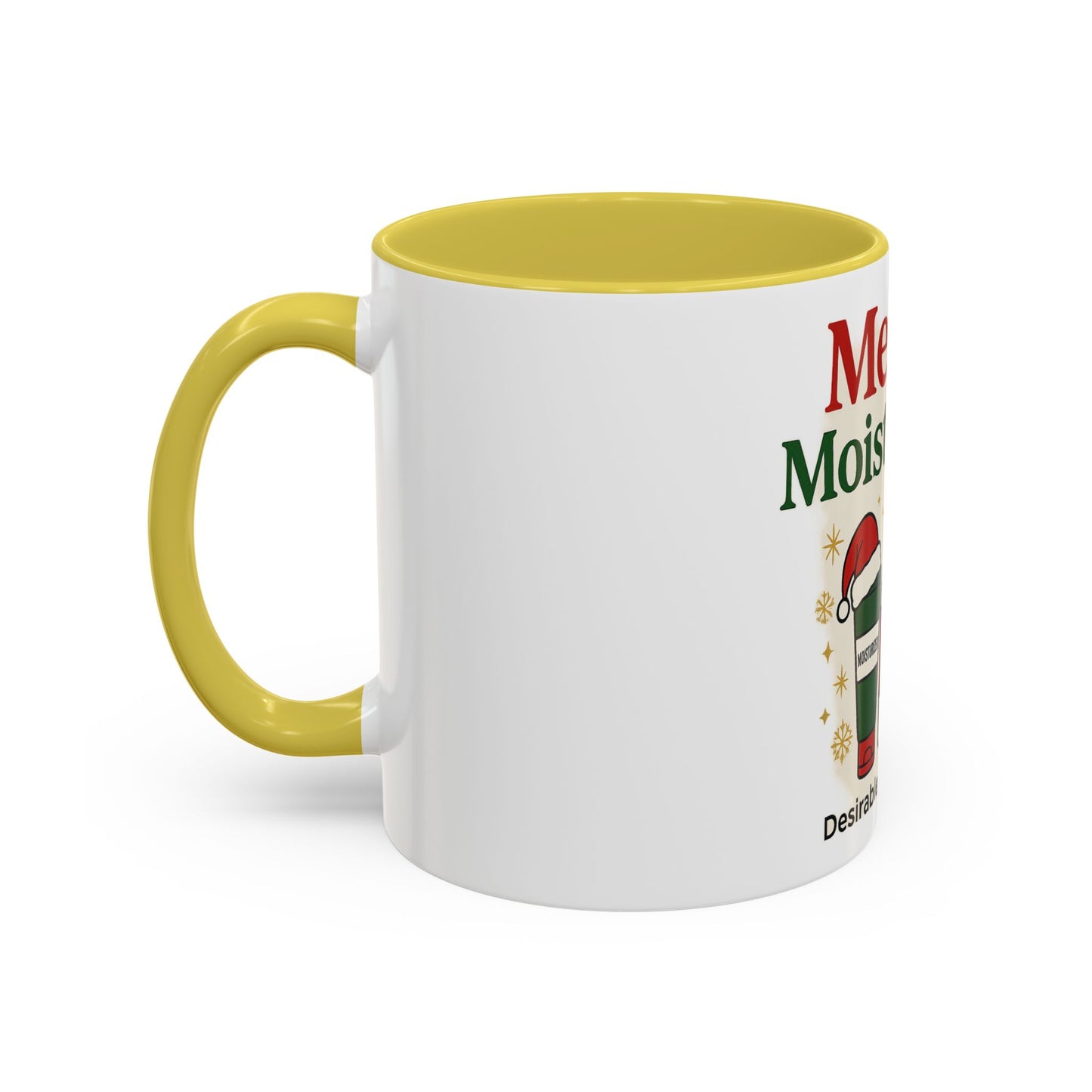 Merry & Moisturized Mug, Holiday Coffee Cup, Funny Gift for Her, Cozy Winter Drinkware, Christmas Mug