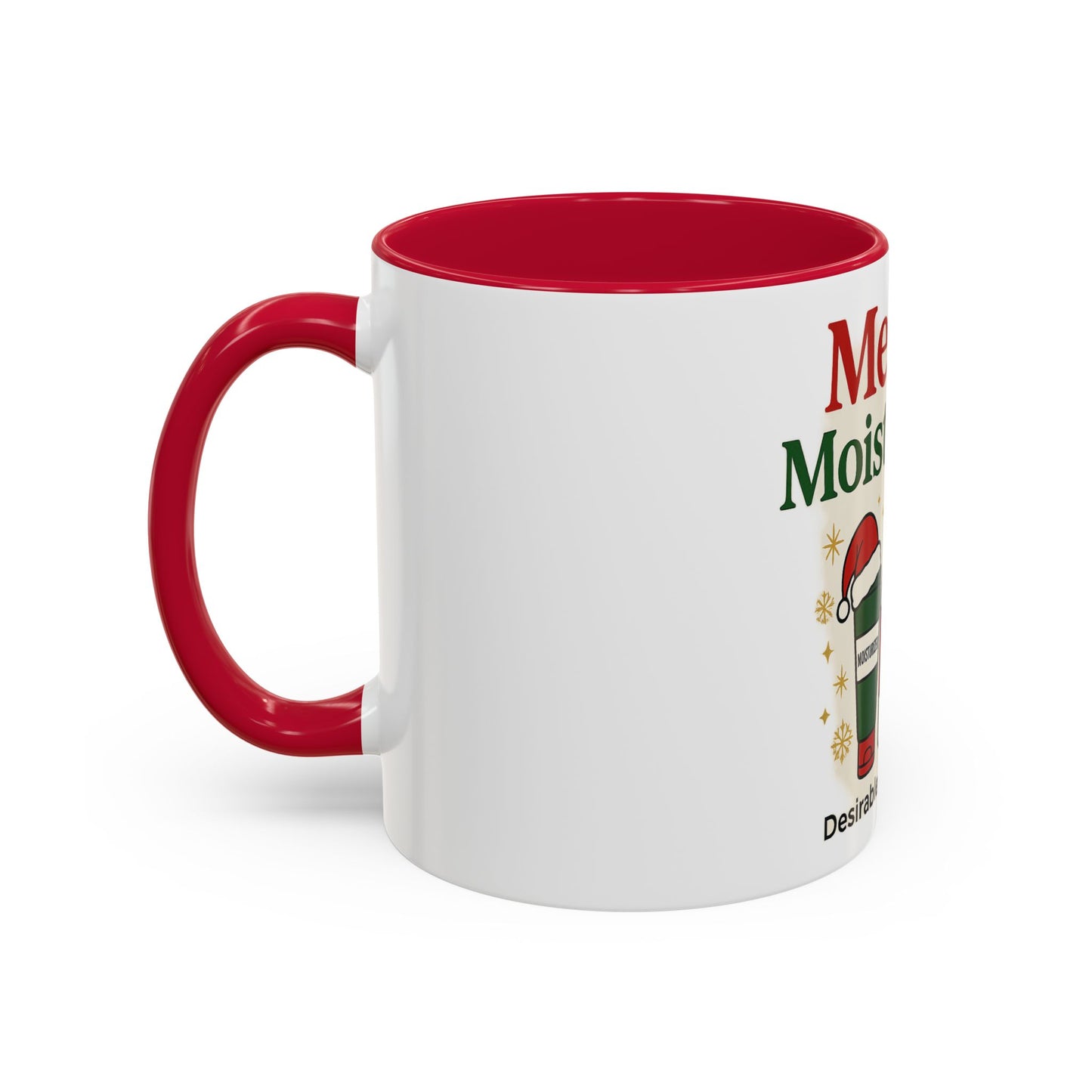 Merry & Moisturized Mug, Holiday Coffee Cup, Funny Gift for Her, Cozy Winter Drinkware, Christmas Mug