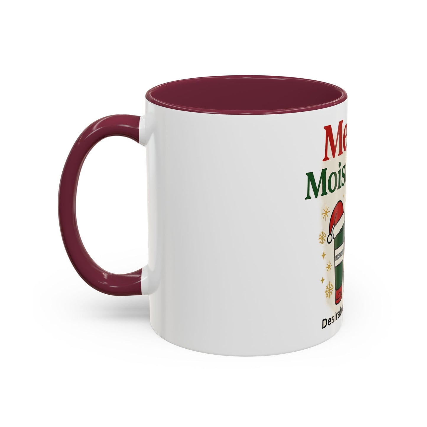 Merry & Moisturized Mug, Holiday Coffee Cup, Funny Gift for Her, Cozy Winter Drinkware, Christmas Mug