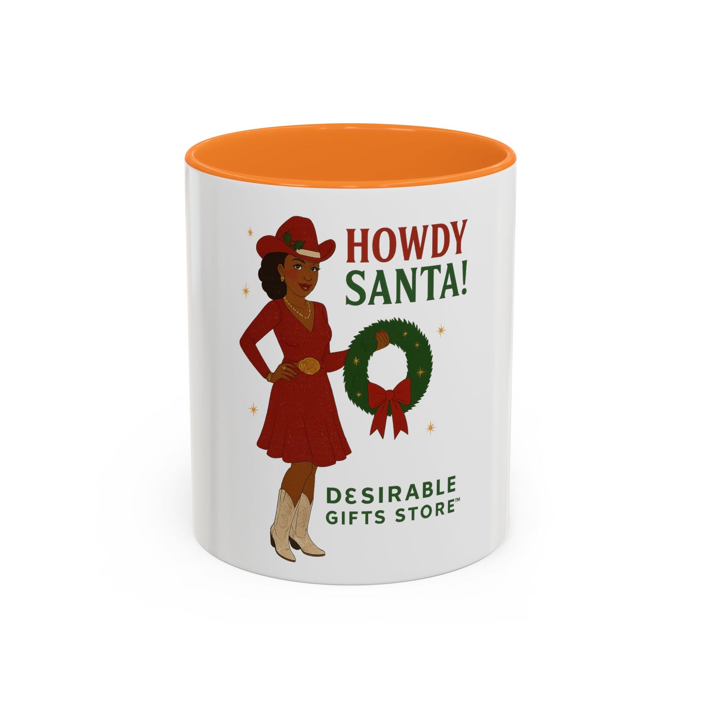 Festive Holiday Mug with 'Howdy Santa!' Design, Christmas Coffee Cup, Cheerful Gift for Friends, Seasonal Kitchen Decor, Fun Drinkware