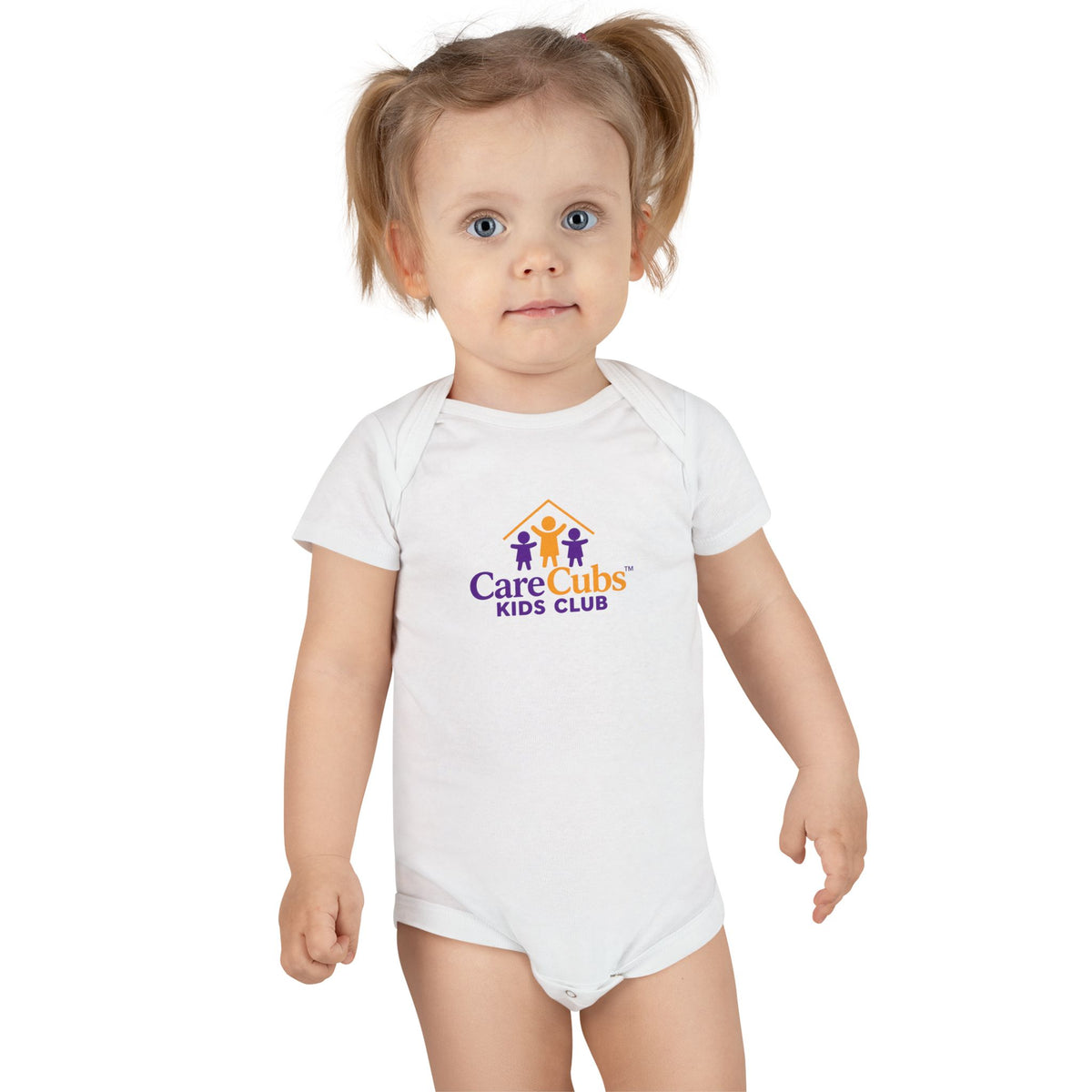 Care Cubs Kids Club Organic Baby Onesie – Logo Infant Bodysuit
