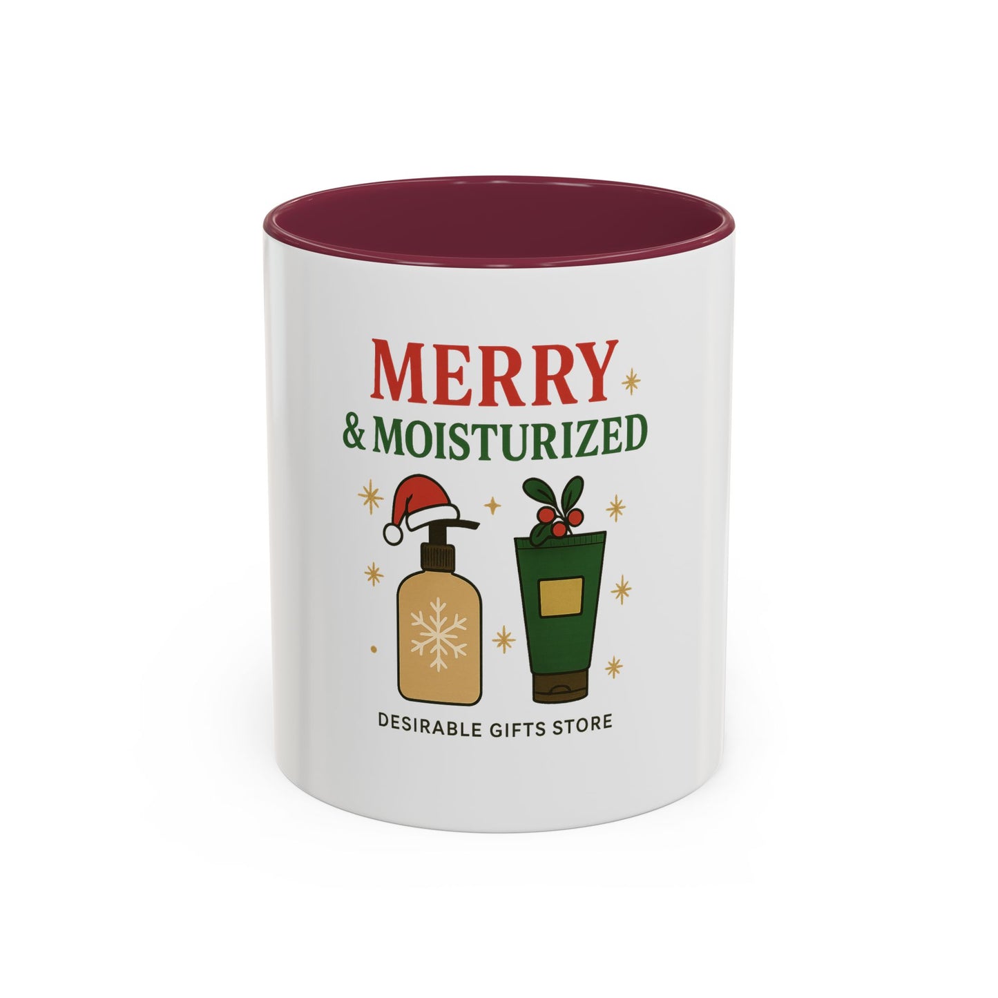 Festive Coffee Mug - Merry & Moisturized, Holiday Gift, Home Decor, Office Mug, Cheerful Beverage Container, Christmas Present