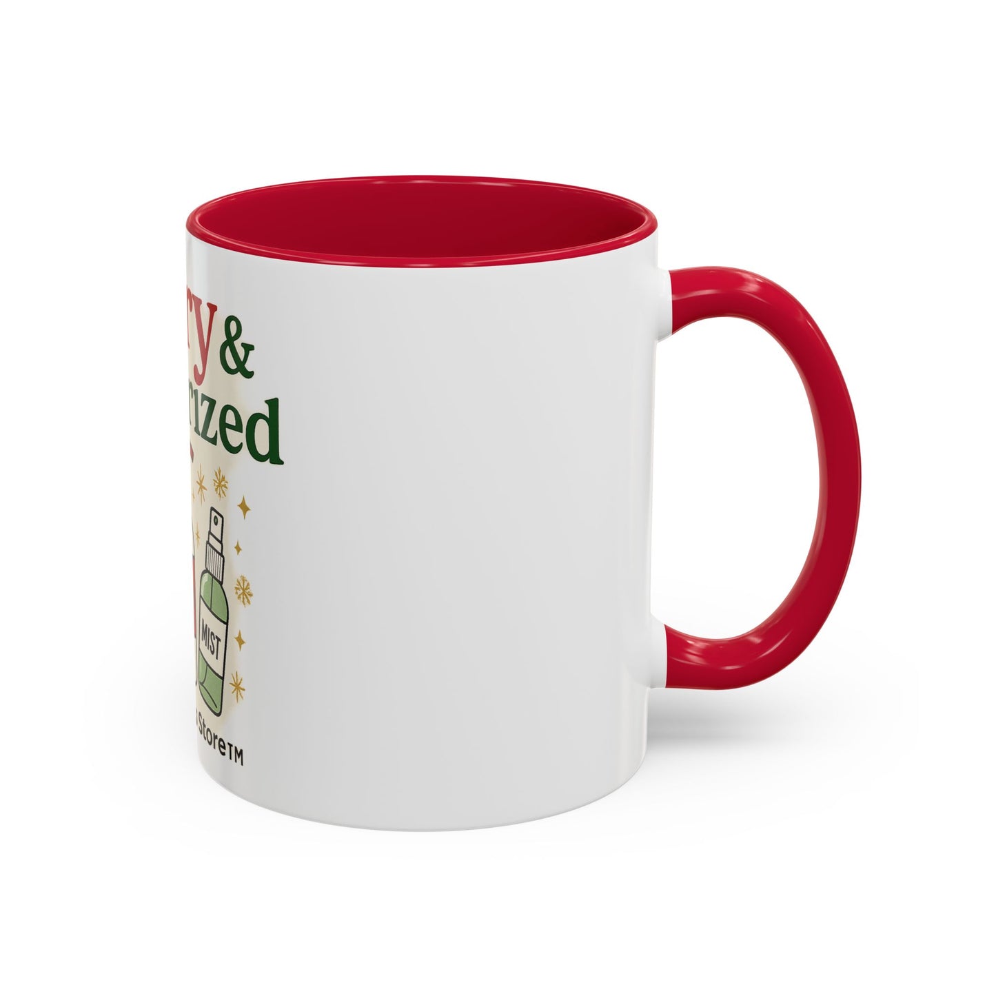 Merry & Moisturized Mug, Holiday Coffee Cup, Funny Gift for Her, Cozy Winter Drinkware, Christmas Mug