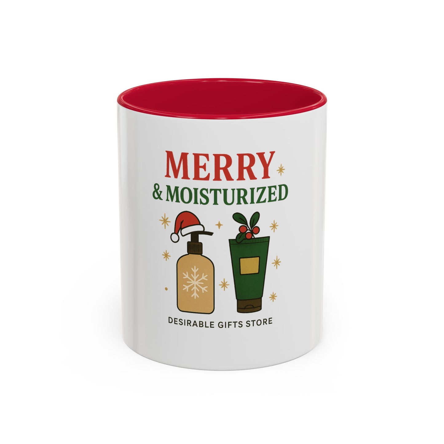 Festive Coffee Mug - Merry & Moisturized, Holiday Gift, Home Decor, Office Mug, Cheerful Beverage Container, Christmas Present
