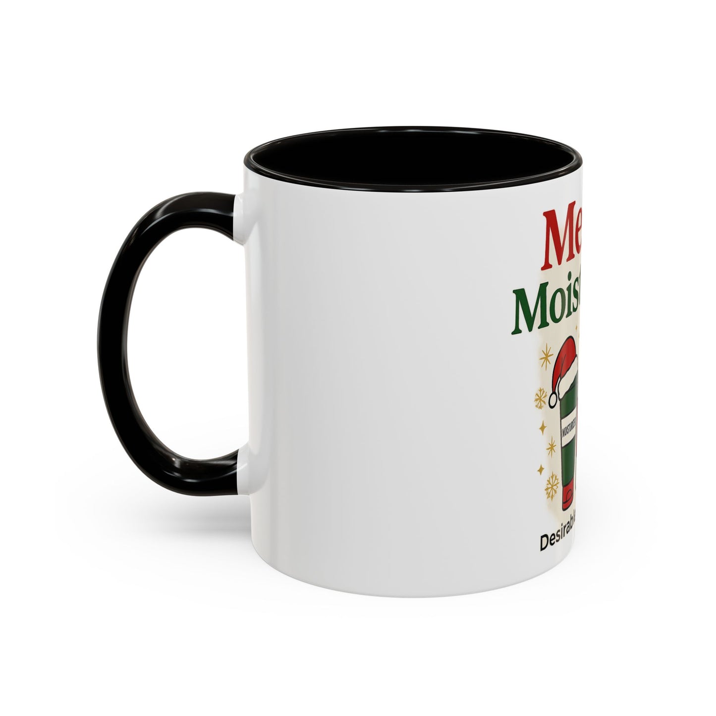Merry & Moisturized Mug, Holiday Coffee Cup, Funny Gift for Her, Cozy Winter Drinkware, Christmas Mug