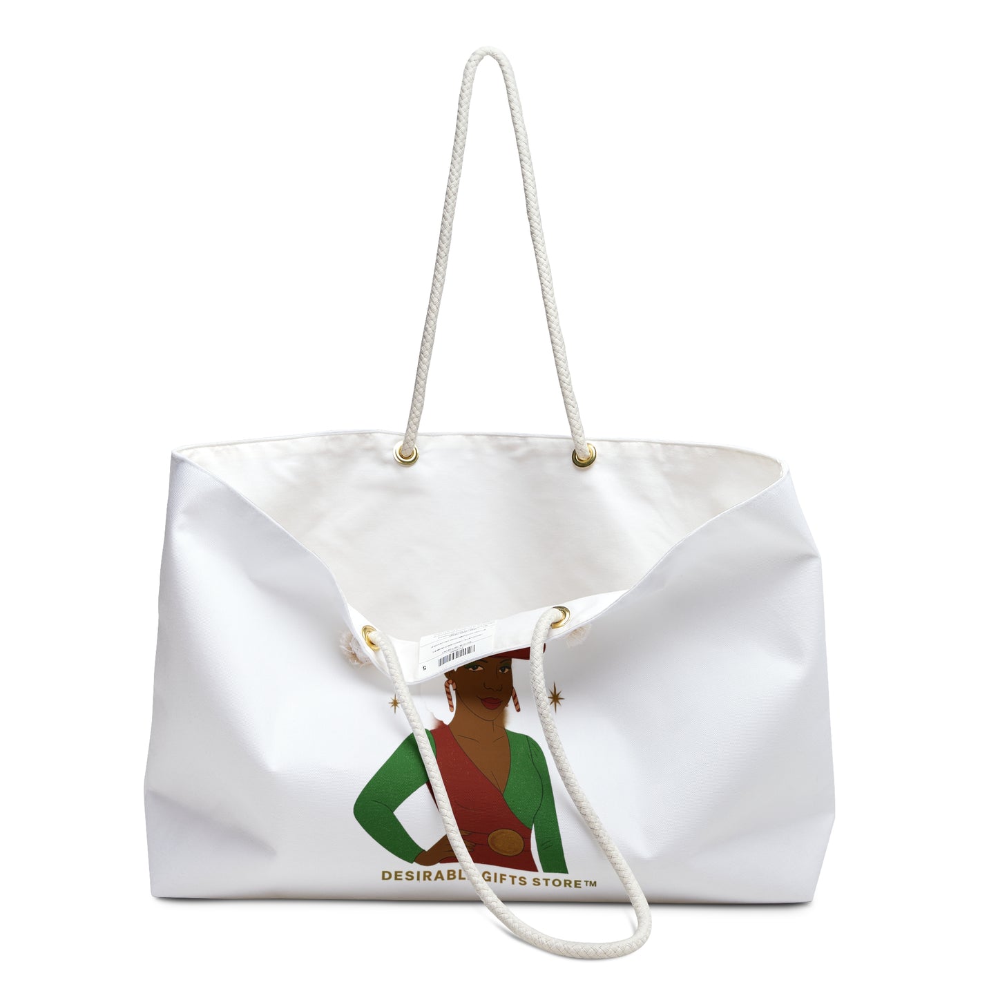 Merry & Minty Weekender Bag, Stylish Travel Tote, Holiday Gift, Weekend Getaway, Beach Bag, Eco-Friendly Bag