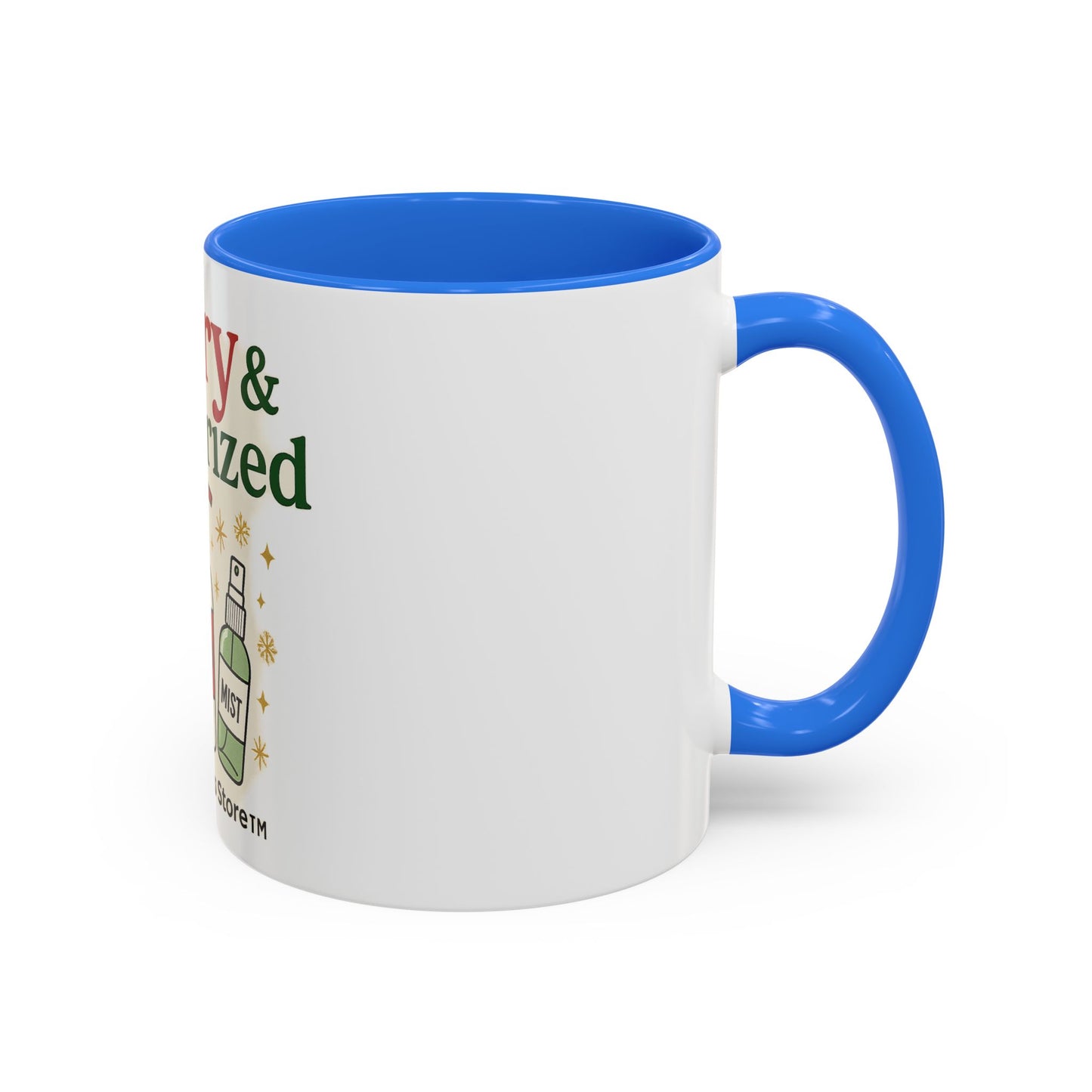 Merry & Moisturized Mug, Holiday Coffee Cup, Funny Gift for Her, Cozy Winter Drinkware, Christmas Mug