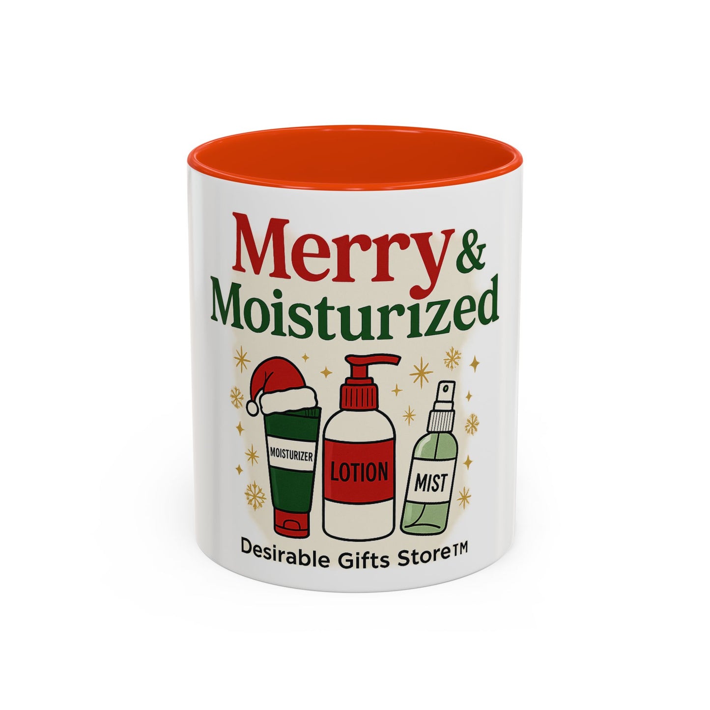 Merry & Moisturized Mug, Holiday Coffee Cup, Funny Gift for Her, Cozy Winter Drinkware, Christmas Mug