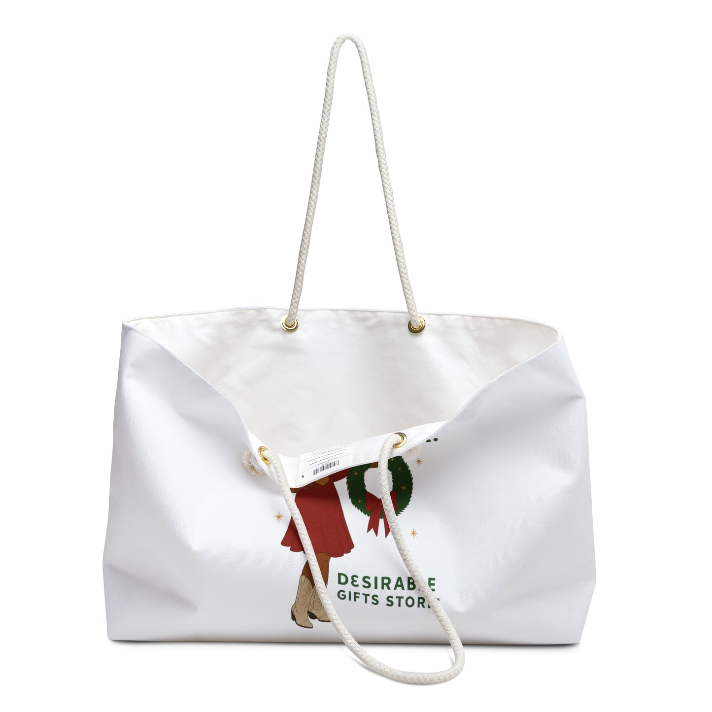 Howdy Santa! Holiday Weekender Bag, Travel Tote, Gift for Travelers, Christmas Decor, Fun Holiday Vibes
