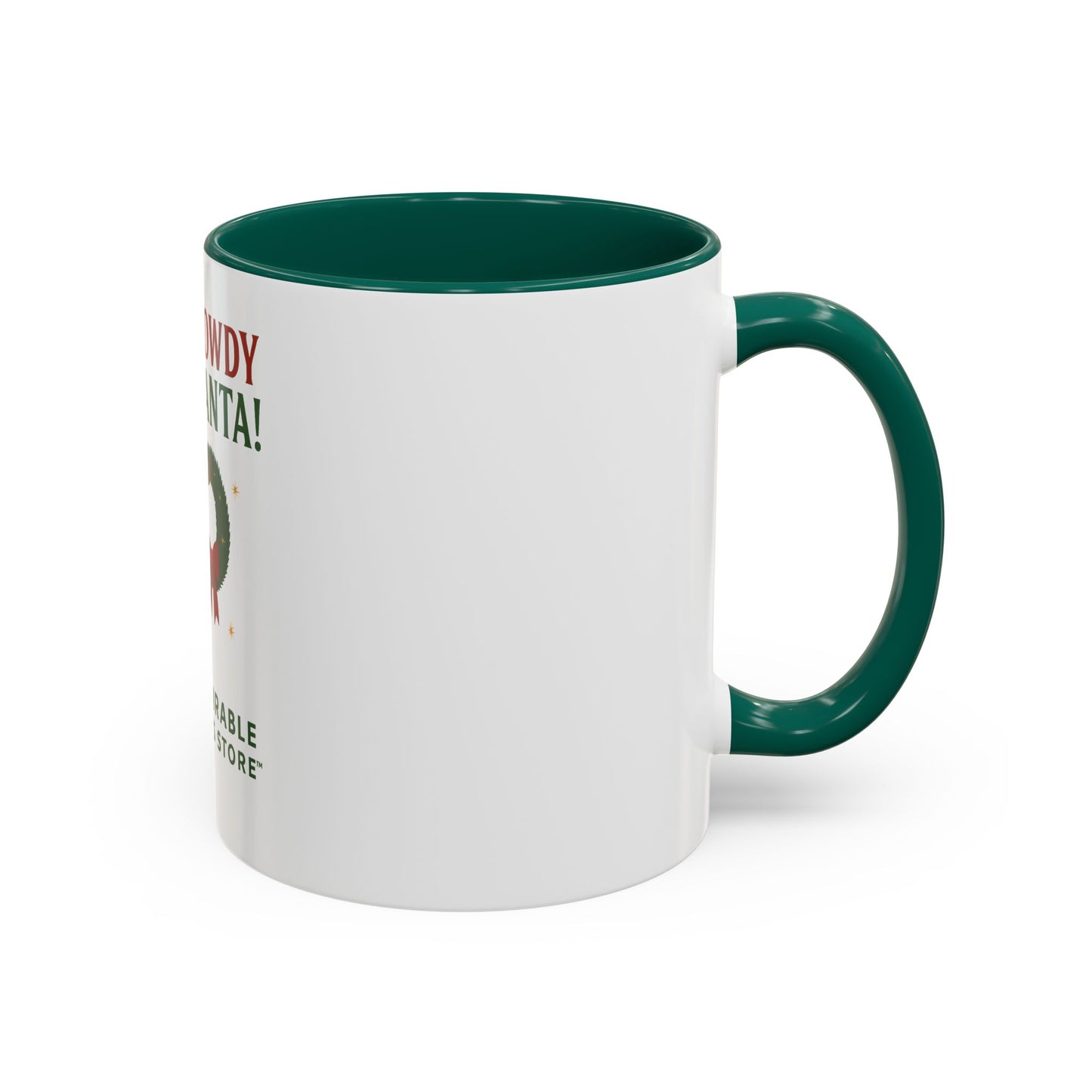 Festive Holiday Mug with 'Howdy Santa!' Design, Christmas Coffee Cup, Cheerful Gift for Friends, Seasonal Kitchen Decor, Fun Drinkware