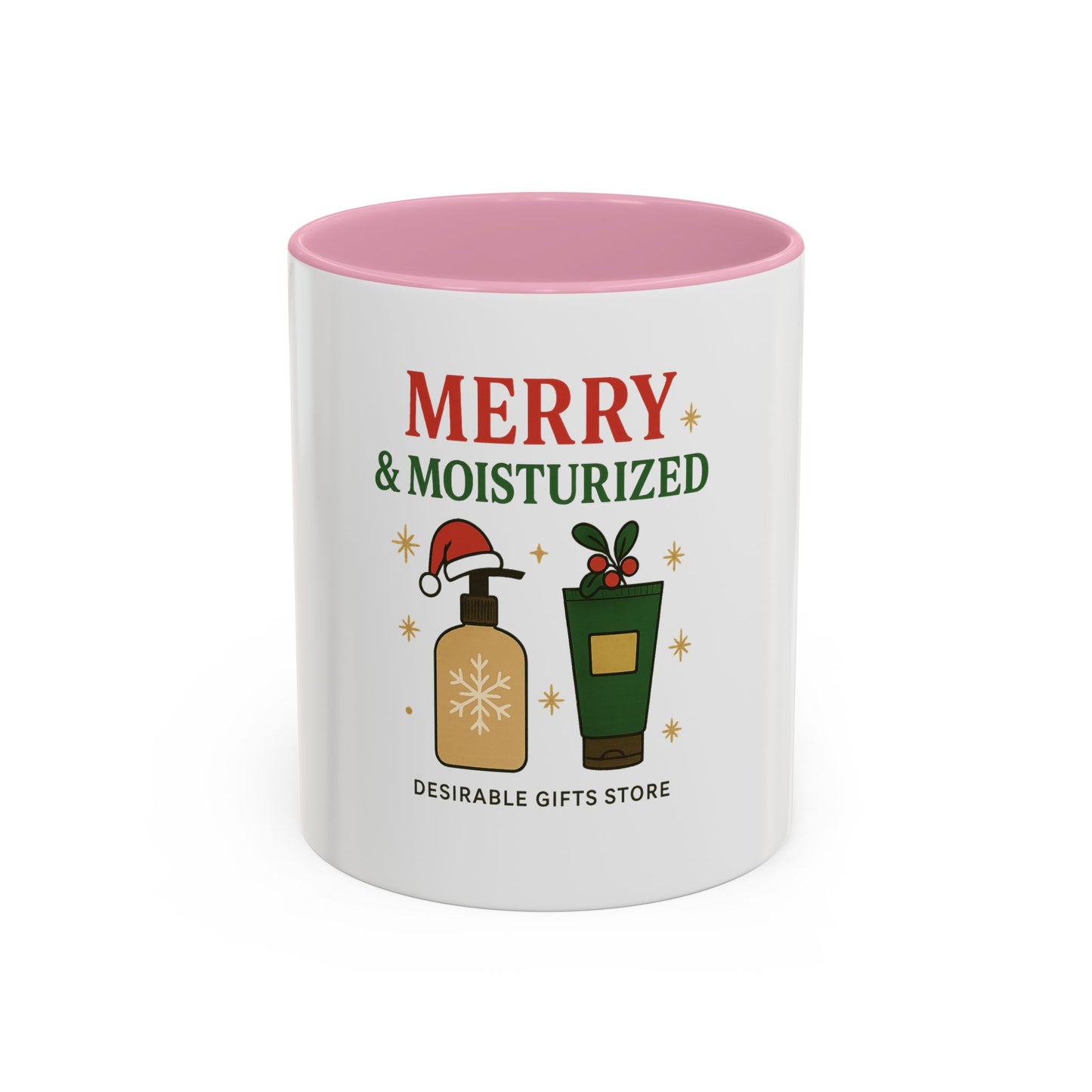 Festive Coffee Mug - Merry & Moisturized, Holiday Gift, Home Decor, Office Mug, Cheerful Beverage Container, Christmas Present