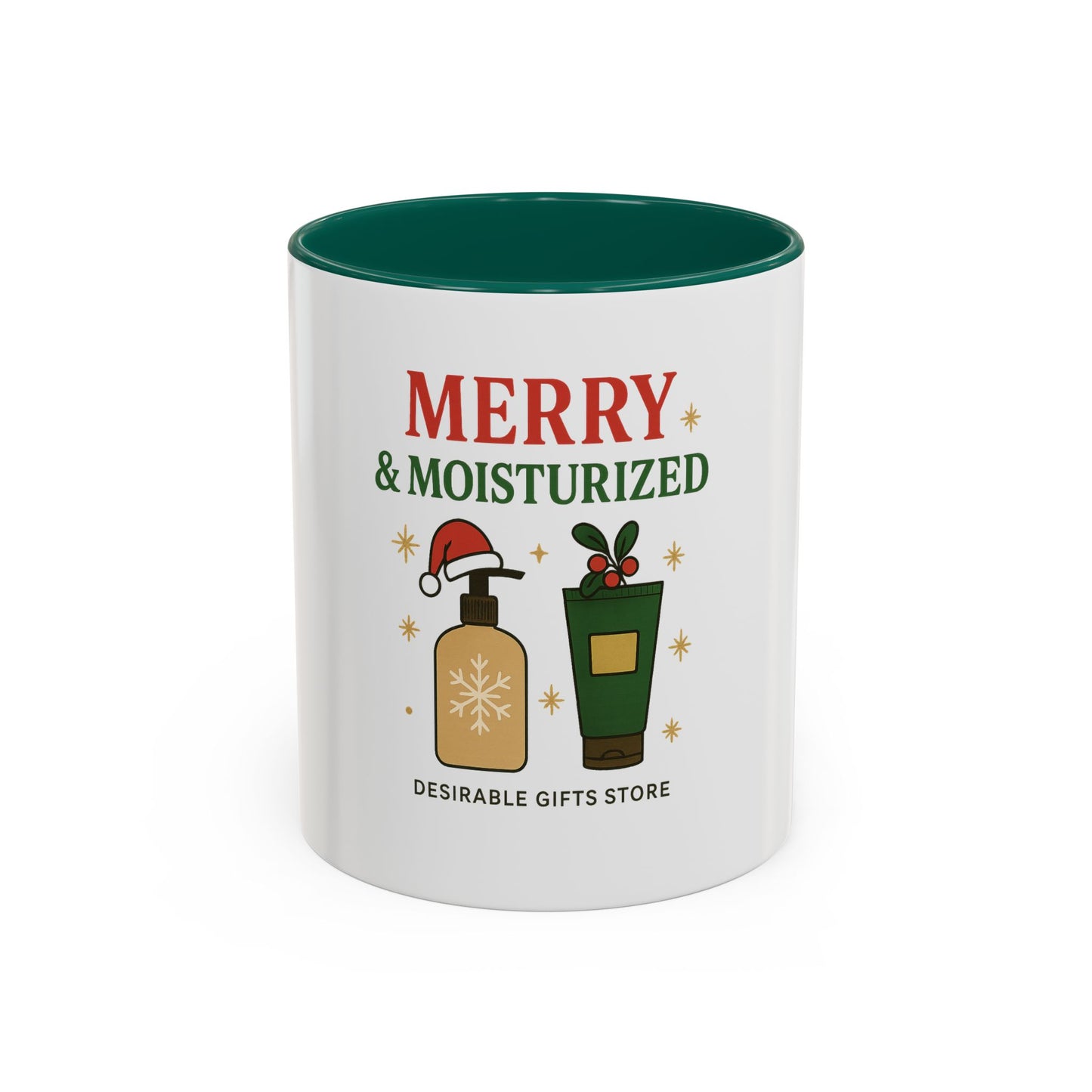 Festive Coffee Mug - Merry & Moisturized, Holiday Gift, Home Decor, Office Mug, Cheerful Beverage Container, Christmas Present