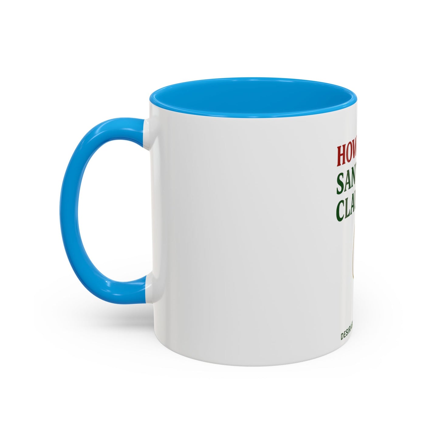Colorful Santa Claus Mug, Holiday Gifts, Fun Coffee Cup, Christmas Decor, Unique Present, Cheerful Drinkware