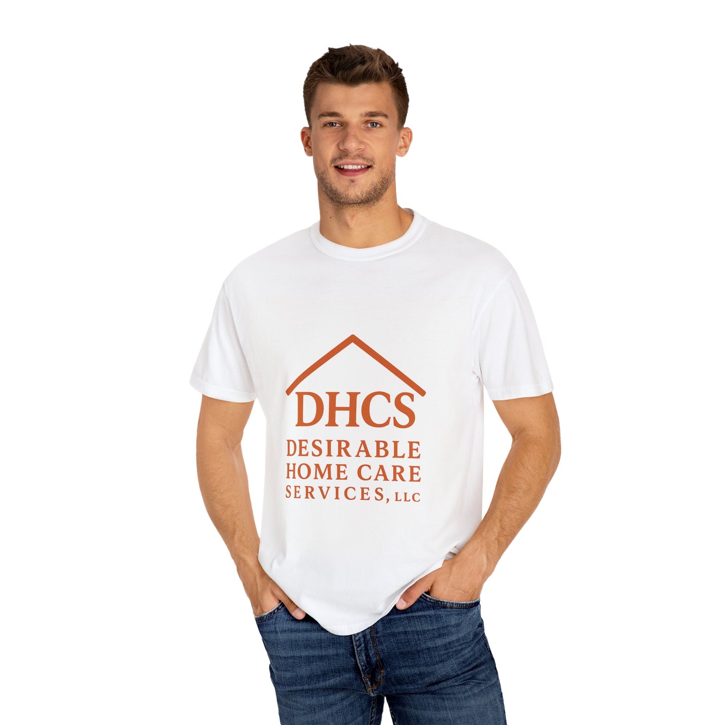 Unisex Comfort T-Shirt with Home Care Services Design