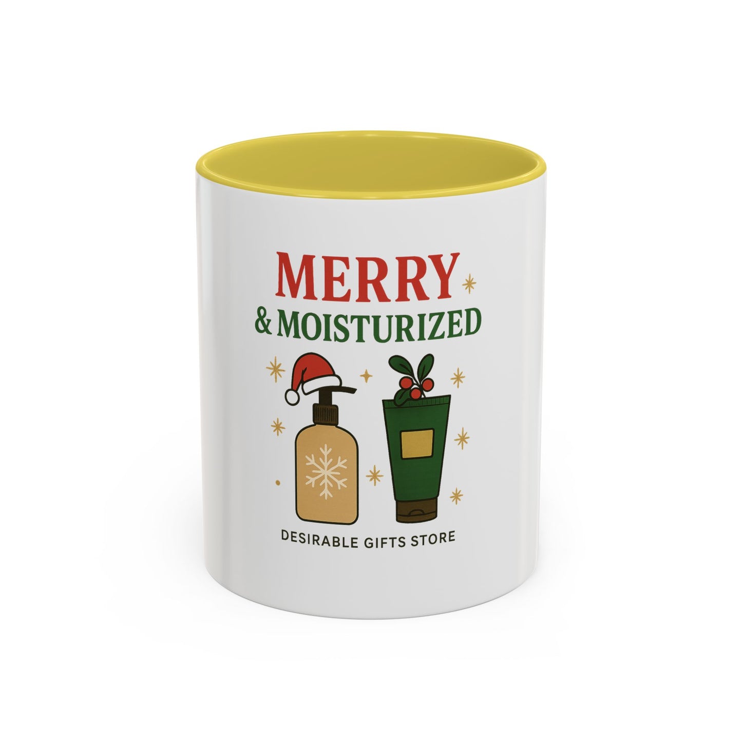 Festive Coffee Mug - Merry & Moisturized, Holiday Gift, Home Decor, Office Mug, Cheerful Beverage Container, Christmas Present