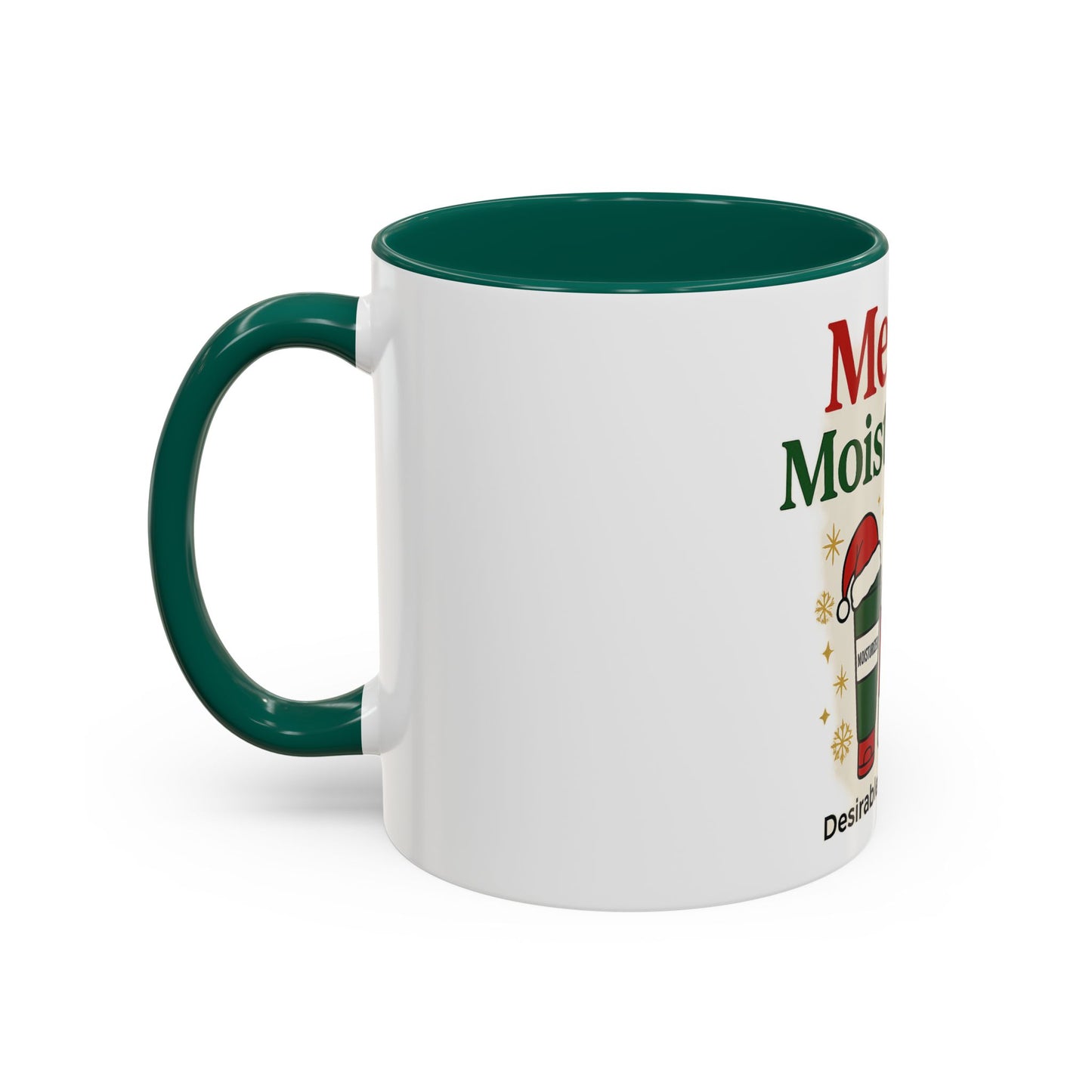 Merry & Moisturized Mug, Holiday Coffee Cup, Funny Gift for Her, Cozy Winter Drinkware, Christmas Mug