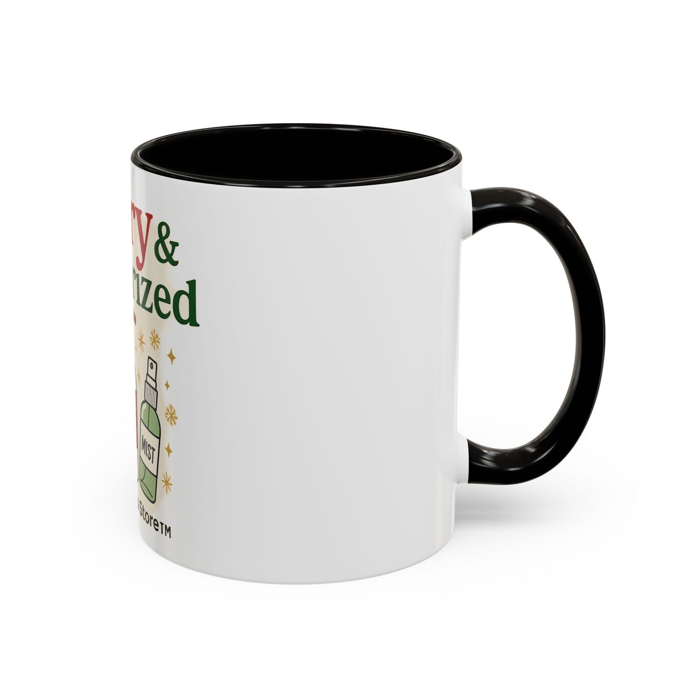 Merry & Moisturized Mug, Holiday Coffee Cup, Funny Gift for Her, Cozy Winter Drinkware, Christmas Mug
