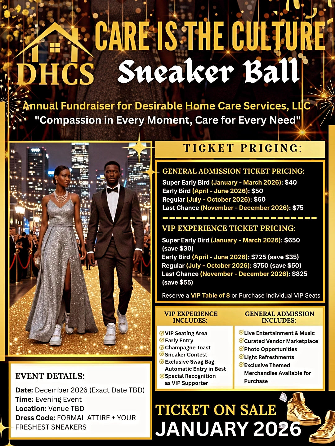 Care Is the Culture™ Sneaker Ball Ticket - December 2026