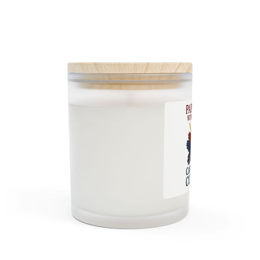 Paint & Sip Candle — 'Care Is The Culture' Frosted Glass 11oz Scented Candle