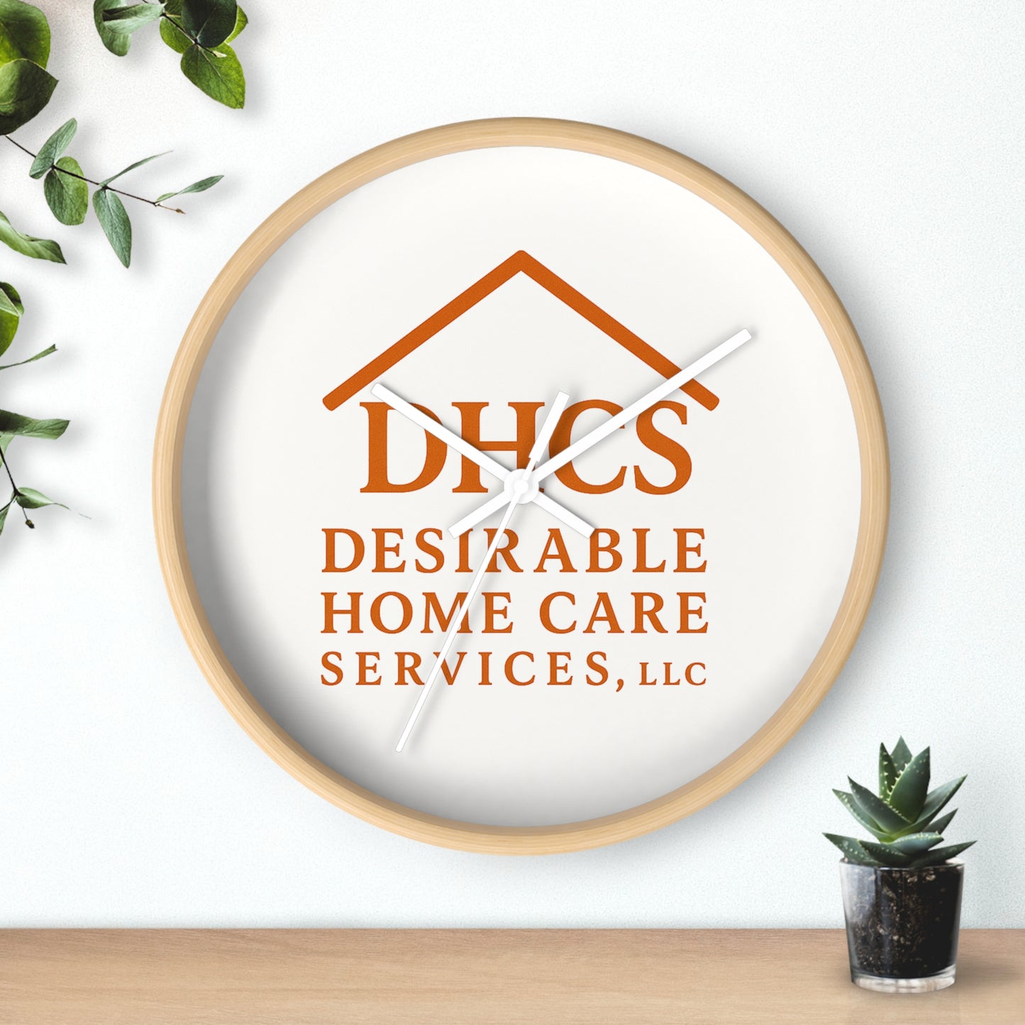Custom Desirable Home Care Wall Clock - Stylish Home Decor