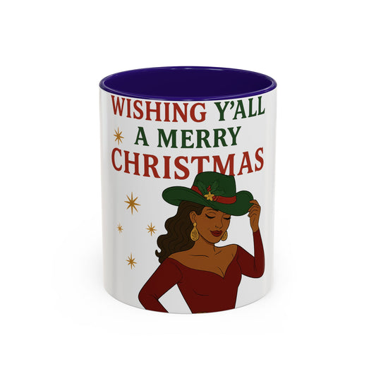 Colorful Holiday Mug with Christmas Cheer, Ceramic Coffee Cup for Christmas, Festive Gift, Fun Home Decor, Happy Holidays Mug