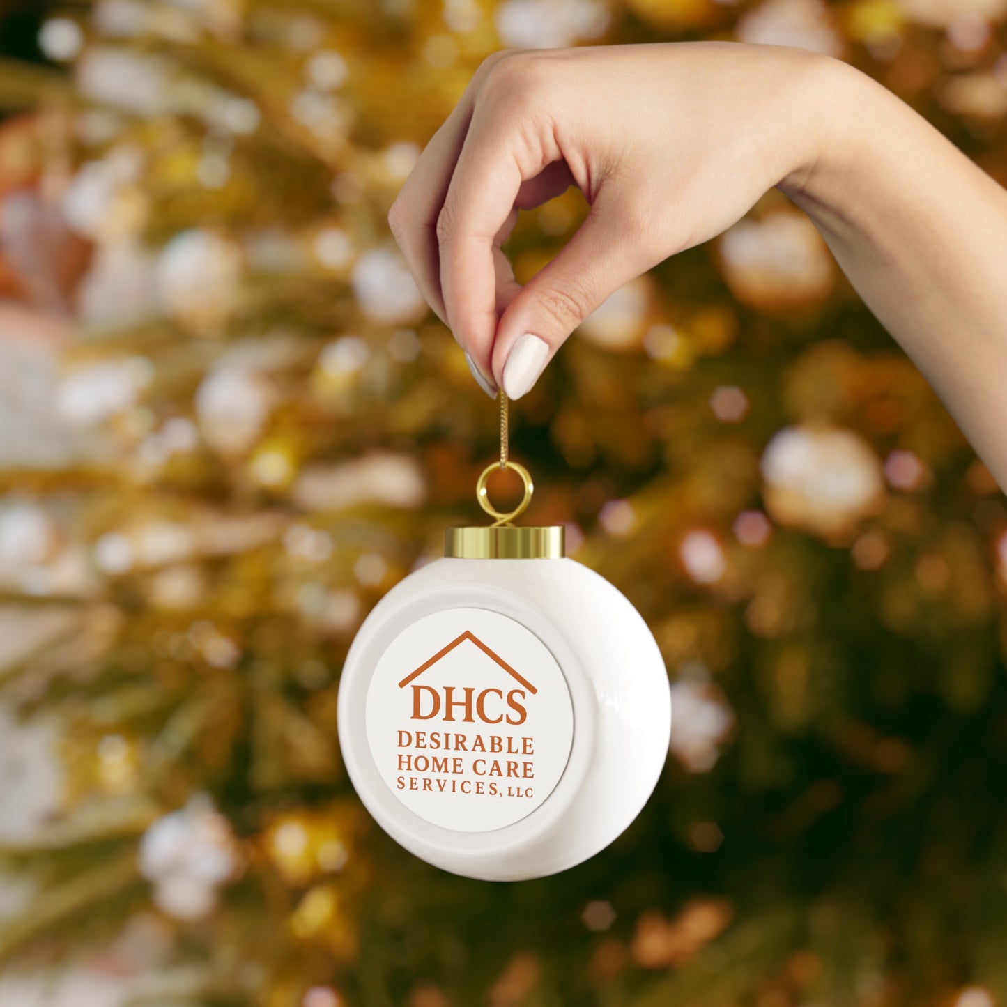 Custom Christmas Ball Ornament - Holiday Decor with Poinsettias & Personalized Touch