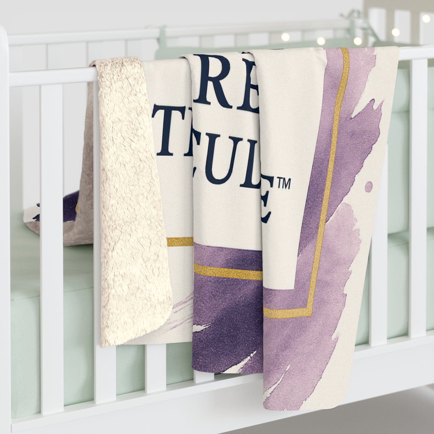 Sherpa Blanket — "Paint & Sip with Purpose: Care Is The Culture" Plush Throw