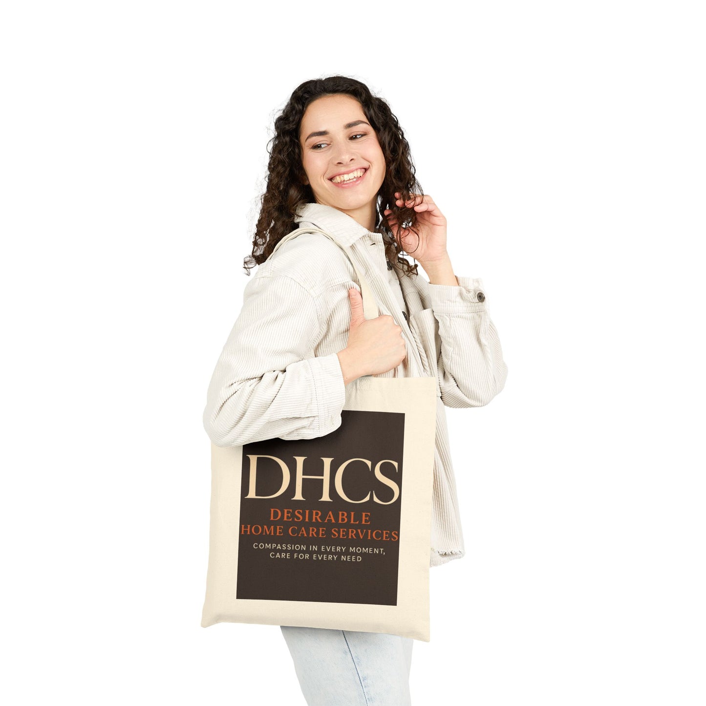 Personalized Cotton Canvas Tote Bag - Ideal for Home Care Services