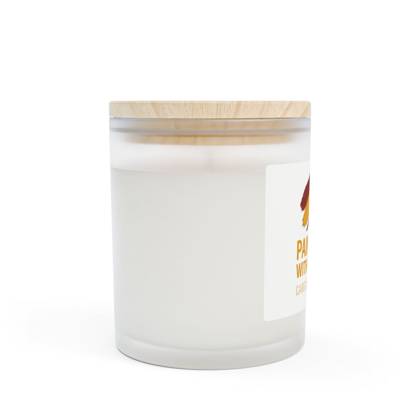 Paint & Sip Candle — Frosted Glass 11oz (Care Is The Culture)