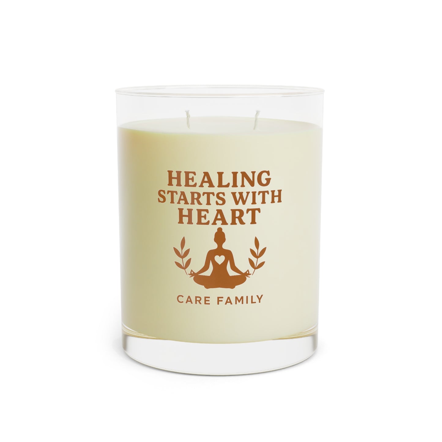 Healing Heart Scented Candle - Meaningful Gift for Wellness, Meditation, Spa, Relaxation, Mindfulness