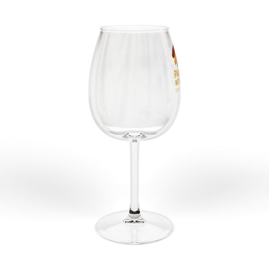 12oz Wine Glass — “Paint & Sip With Purpose” Artistic Wine Glass for Creative Events & Gifts