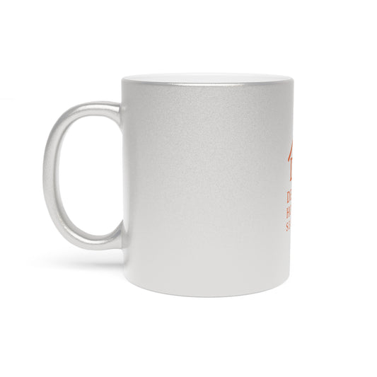 Custom Metallic Mug - Elegant Silver/Gold Coffee Cup for Home Care Services