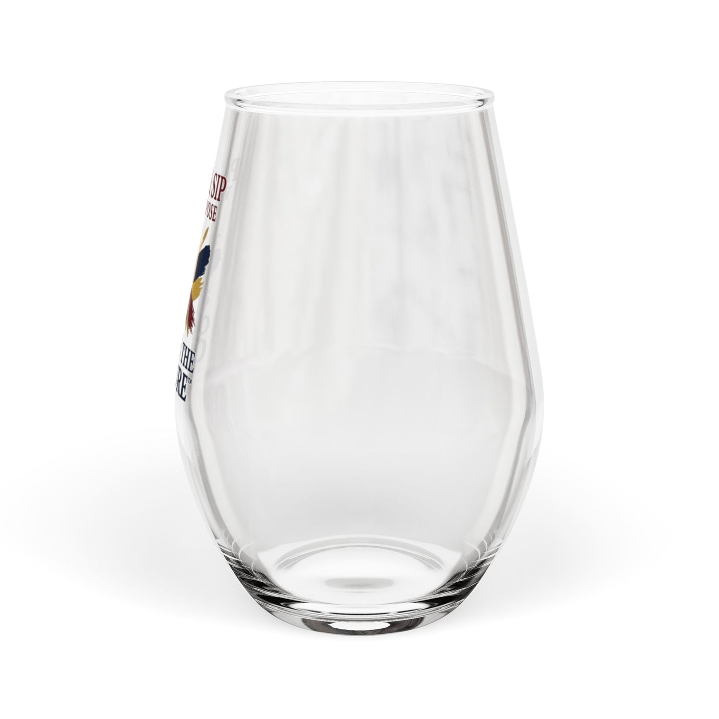 Paint & Sip Stemless Wine Glass — “Care Is The Culture” 11.75oz