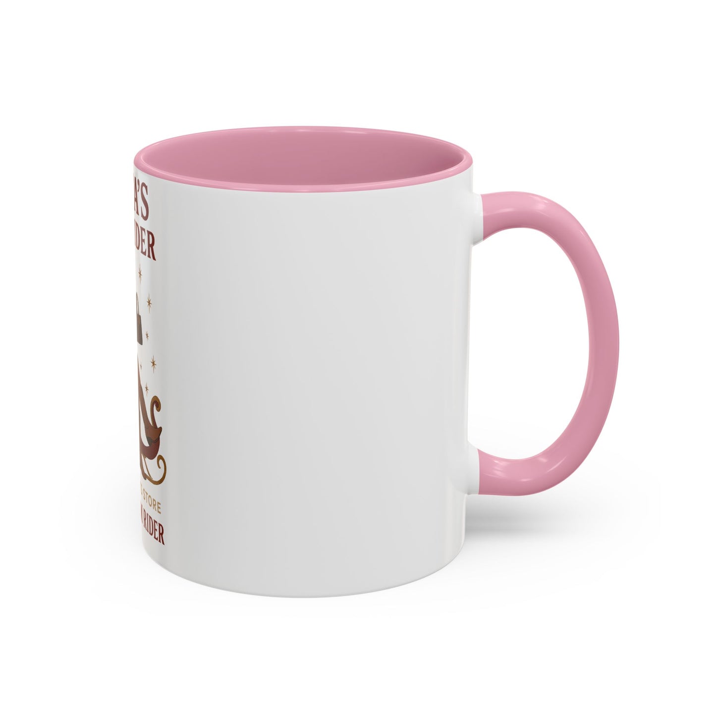 Santa's Glam Rider Mug - Colorful Holiday Coffee Cup for Christmas, Festive Gift, Seasonal Home Decor, Cheerful Beverage Container