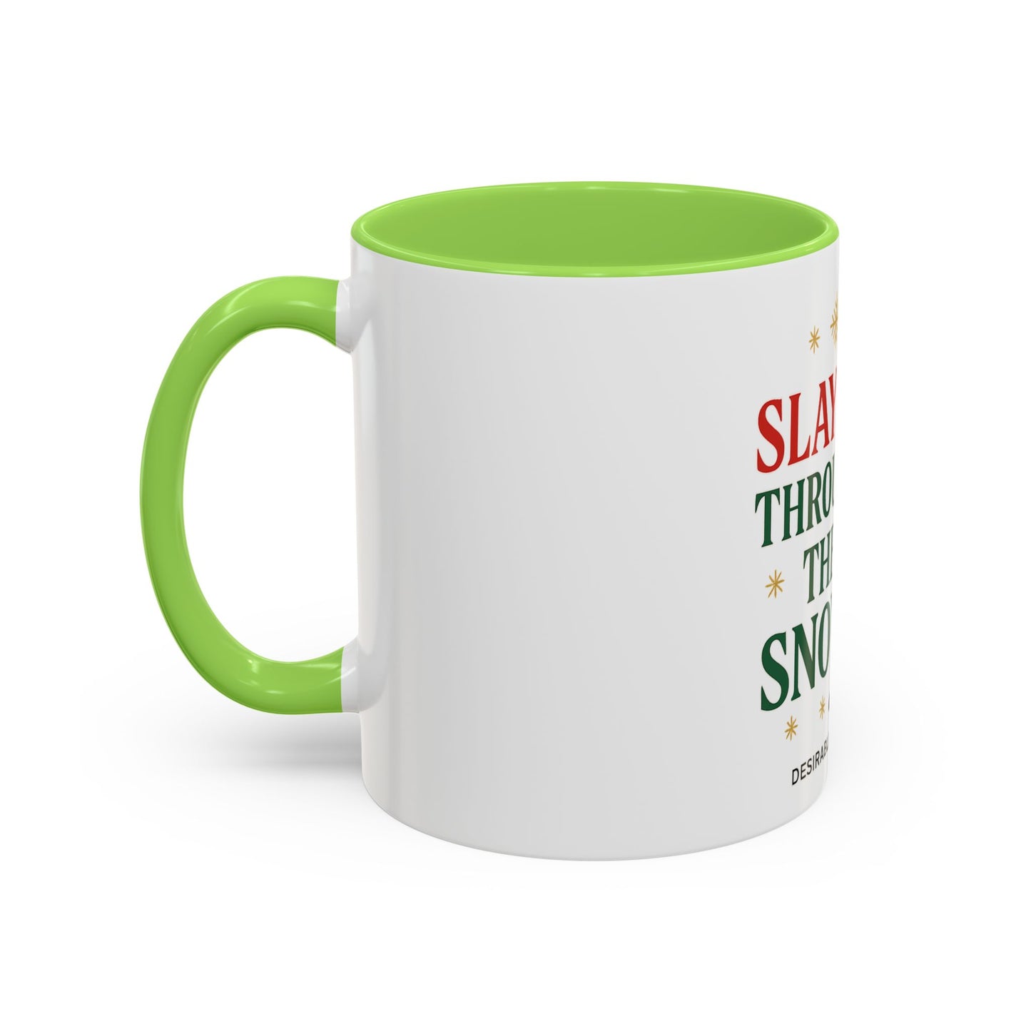 Festive Holiday Mug - Slayin' Through The Snow, Christmas Gifts, Winter Decor, Coffee Cup, Unique Present