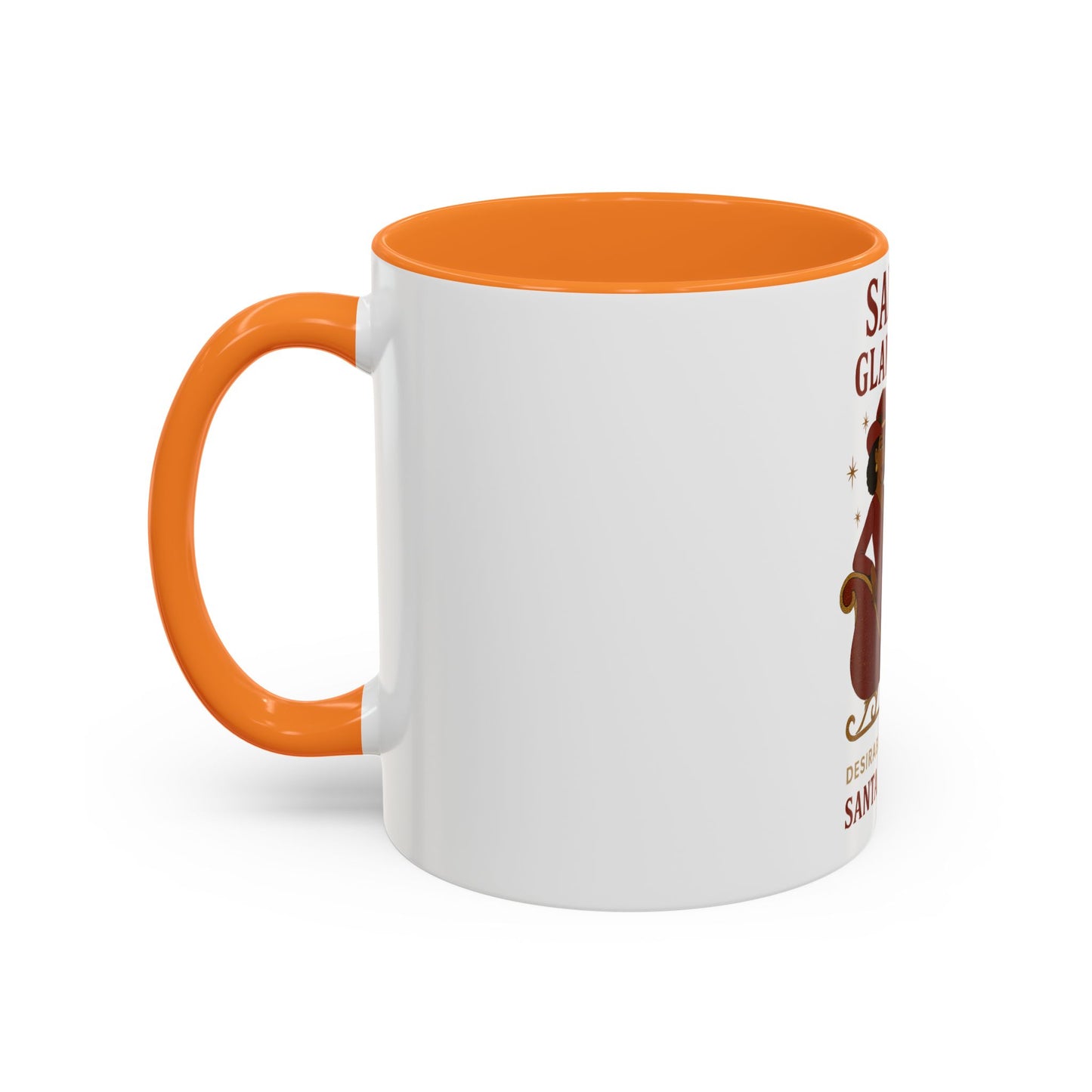 Santa's Glam Rider Mug - Colorful Holiday Coffee Cup for Christmas, Festive Gift, Seasonal Home Decor, Cheerful Beverage Container